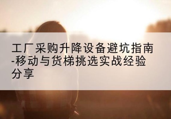 海棠移动式升降机怎么选-工厂采购升降设备避坑指南-移动与货梯挑选实战经验分享